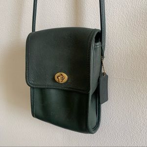 Vintage Coach Scooter Crossbody in Bottle Green